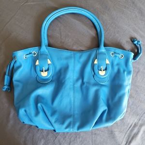 Blue handbag